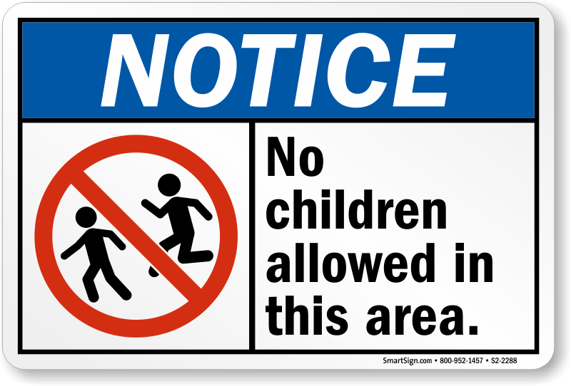 notice-no-children-allowed
